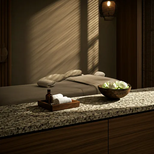 Luxury spa therapy room