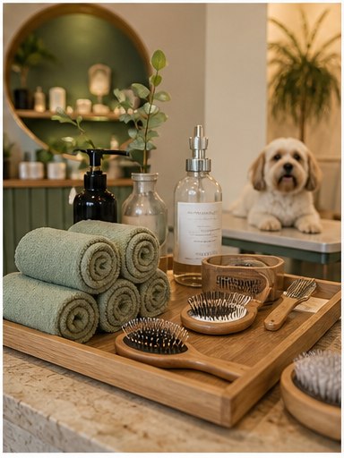 Premium PawSpa grooming tools, towels, and pet-safe care products