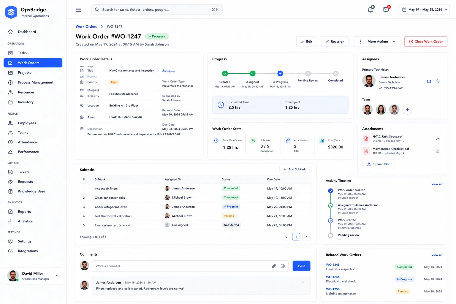 Internal Operations Dashboard concept visual two